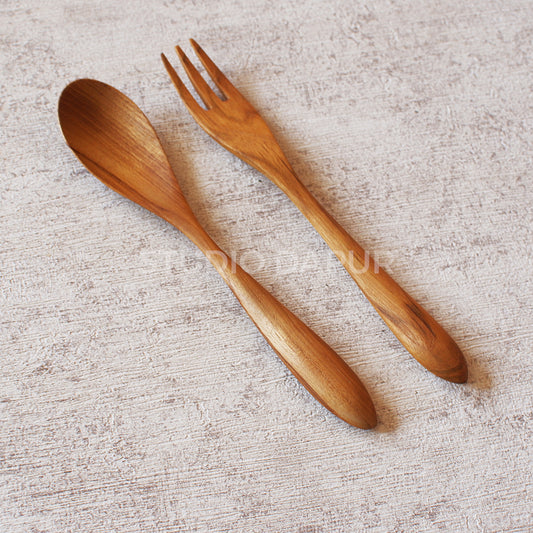 Wooden Spoon & Fork - Studio Dapur