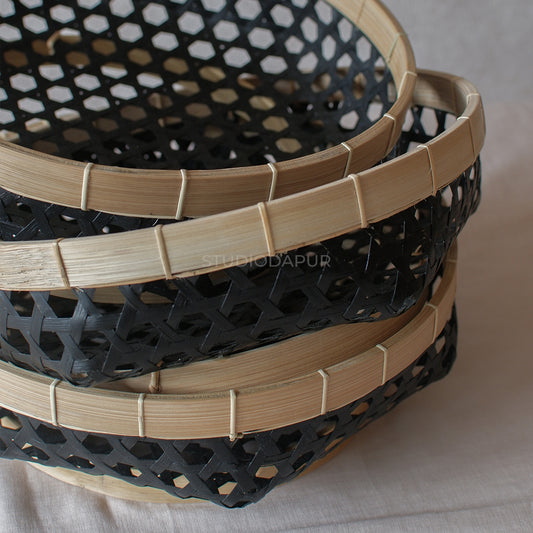 Soka Round Bamboo Basket