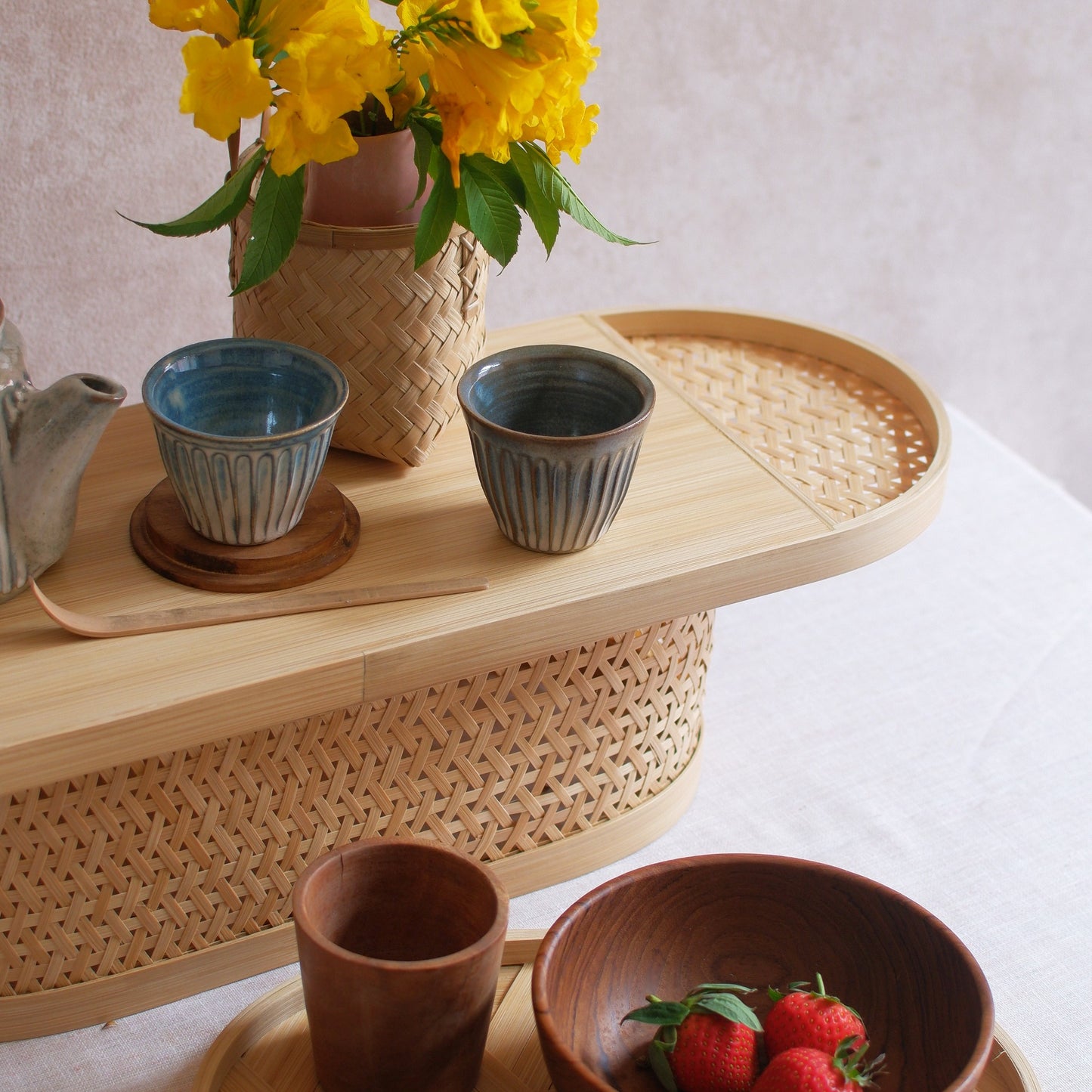 Frangipani High Tray (Natural)