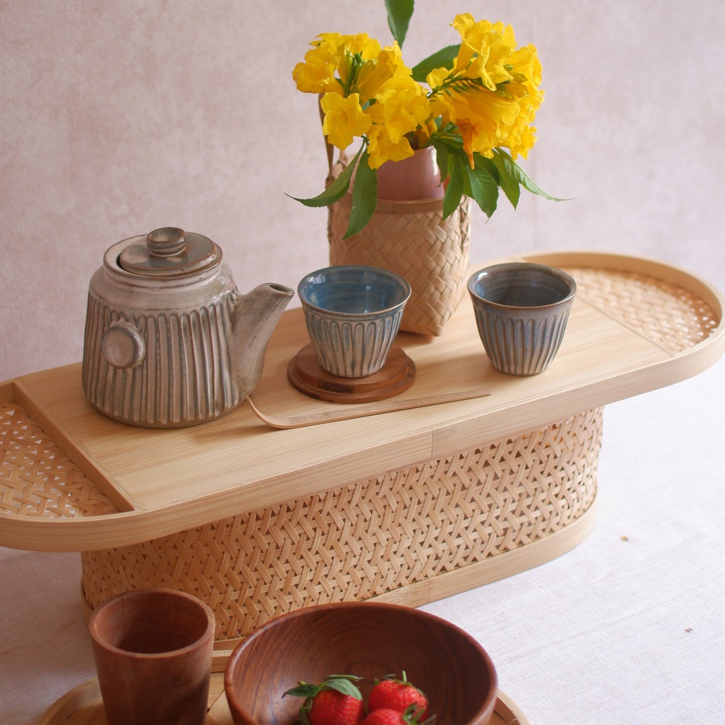 Frangipani High Tray (Natural)