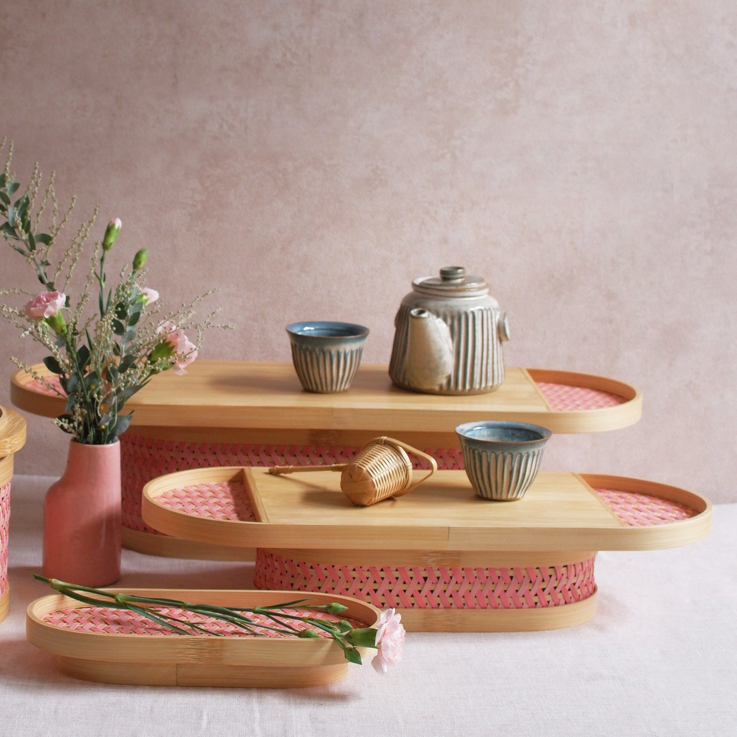 Frangipani High Tray (Pink)